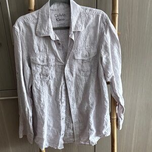 Calvin Klein Light Gray Casual Shirt